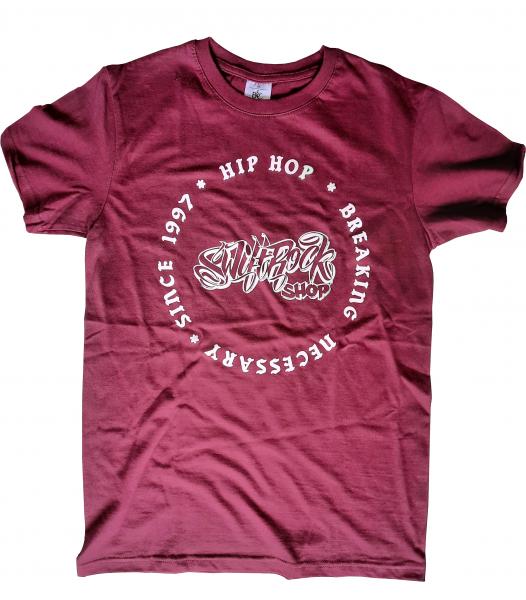 Swift Rock Shop Big Circle Logo T Shirt Weinrot / Burgundy